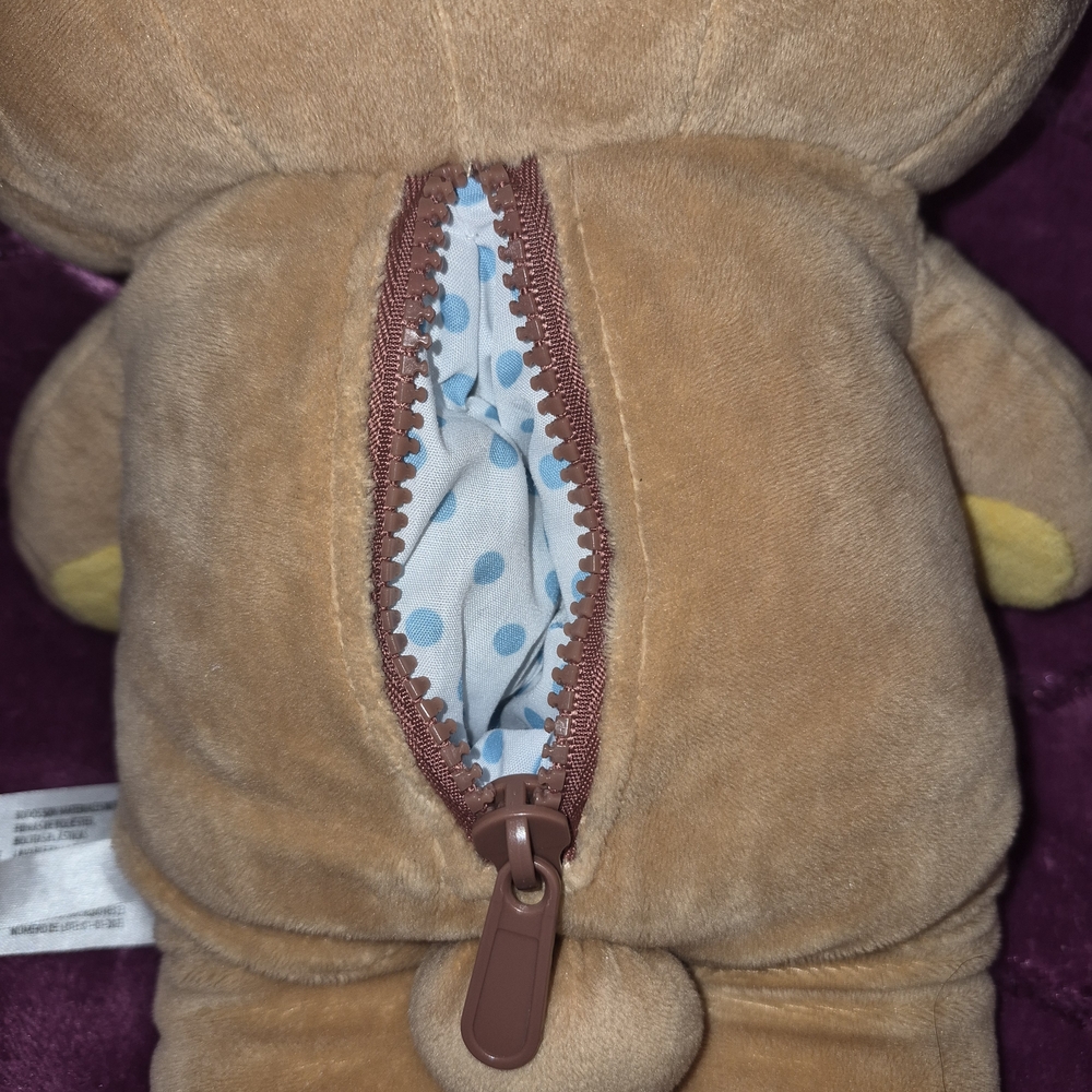 Sanrio x Rilakkuma plush toy with zipper 15"  - Picture 8 of 8